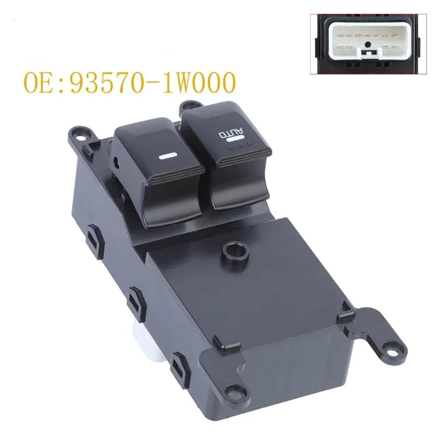 Pulsante controllo 93570-1W000 Interruttore Alzacristallo Elettrico Lato Guida Interruttore Controllo Finestrino Anteriore Per (Per UB) 2012 935701W000 Pulsantiera Alzacristalli