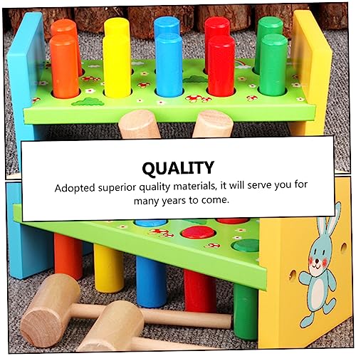 Toyvian 1 Conjunto De Brinquedos Para Crianças Martelo Brinquedos Para Crianças Brinquedos De Madeir