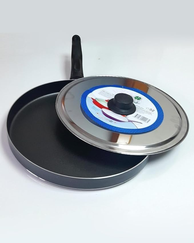 32 cm Teflon Kapaklı Balık ve Gözleme Tavası | 32 cm Çap, Teflon Kaplama, Kapaklı Tasarım, Balık Tavası, Gözleme Tavası