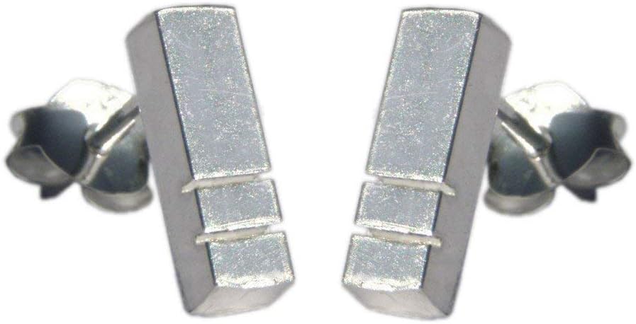 Handmade 925 STerling Silver Bar Stud Earrings - Boxed and Gift Bag. Lesley H Phillips