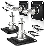 LimoStudio [4 Pack] *Extra Strength Wall & Ceiling Mount Bracket, 5/8 inch Stud and 1/4 inch Thread with Screw Tip for Photo Video Studio, Stage Setting, Light Fixtures, Multi Purpose Mount, AGG3212