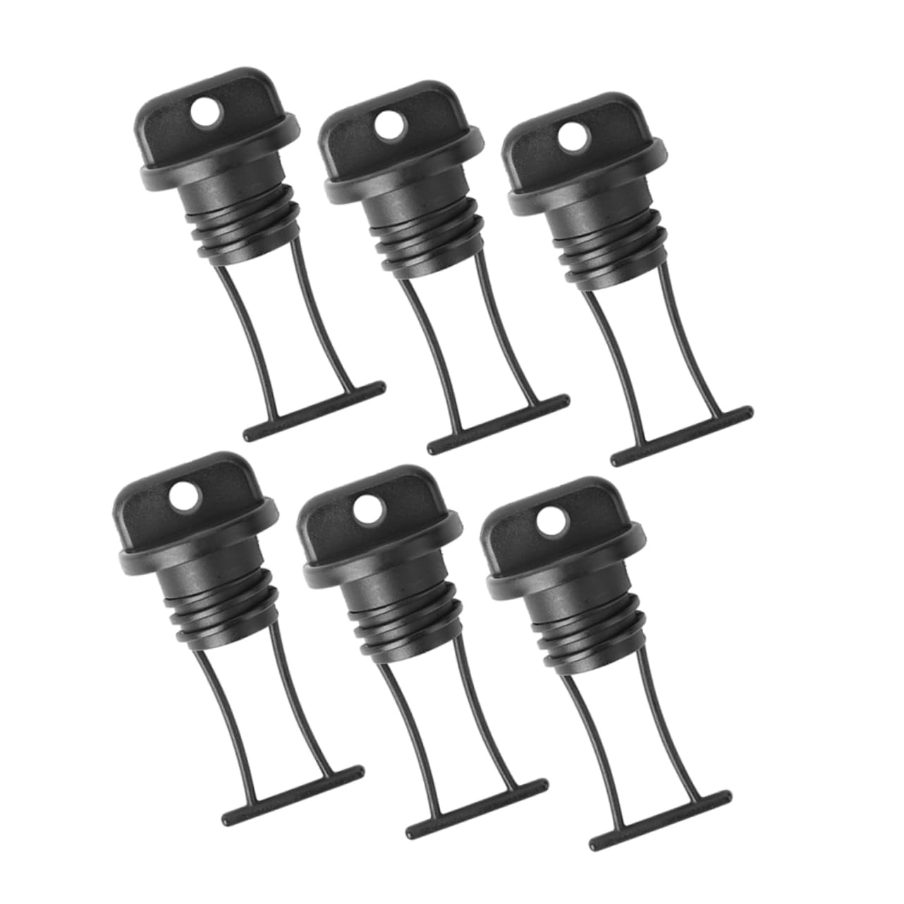 BRIGHTFUFU Kayak Accessories Parts 6pcs Drain Plug Kit for Canoe Boat Inflatable Boat Drainage Replacement Plastic Stopper