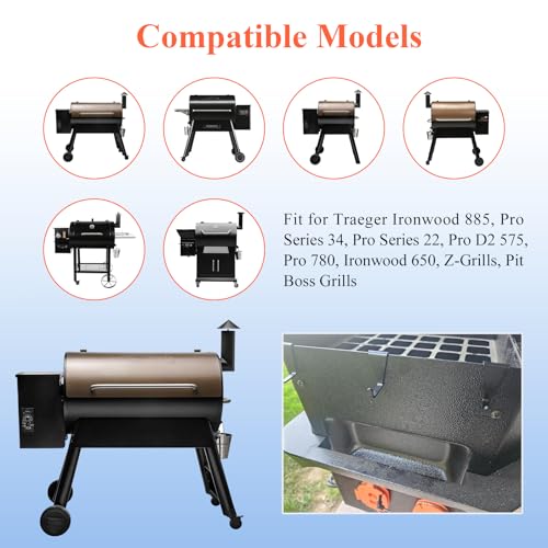 Ganchos para parrilla de aluminio, 4 piezas miniatura 3