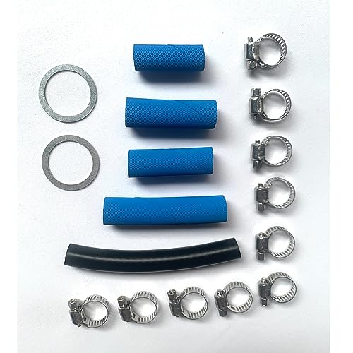 7.3l Powerstroke Fuel Lift Filter Lift Pump Hose Lines Washers Kit Compatible...