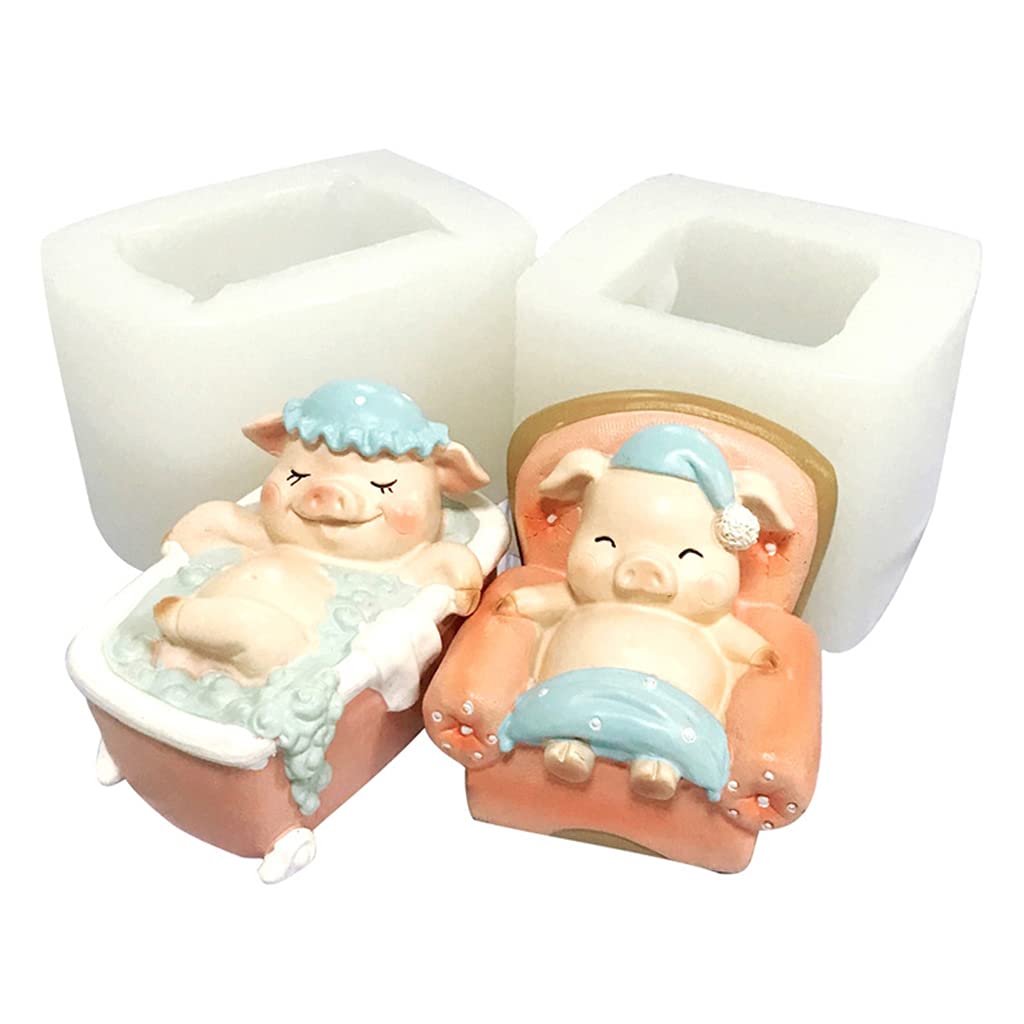 3D-Cartoon-Seifenform, lebensmittelecht, weiche Silikonformen, Herstellung von Eisblöcken, Süßigkeiten, Fondant, Gelee, Dekoration, Backzubehör