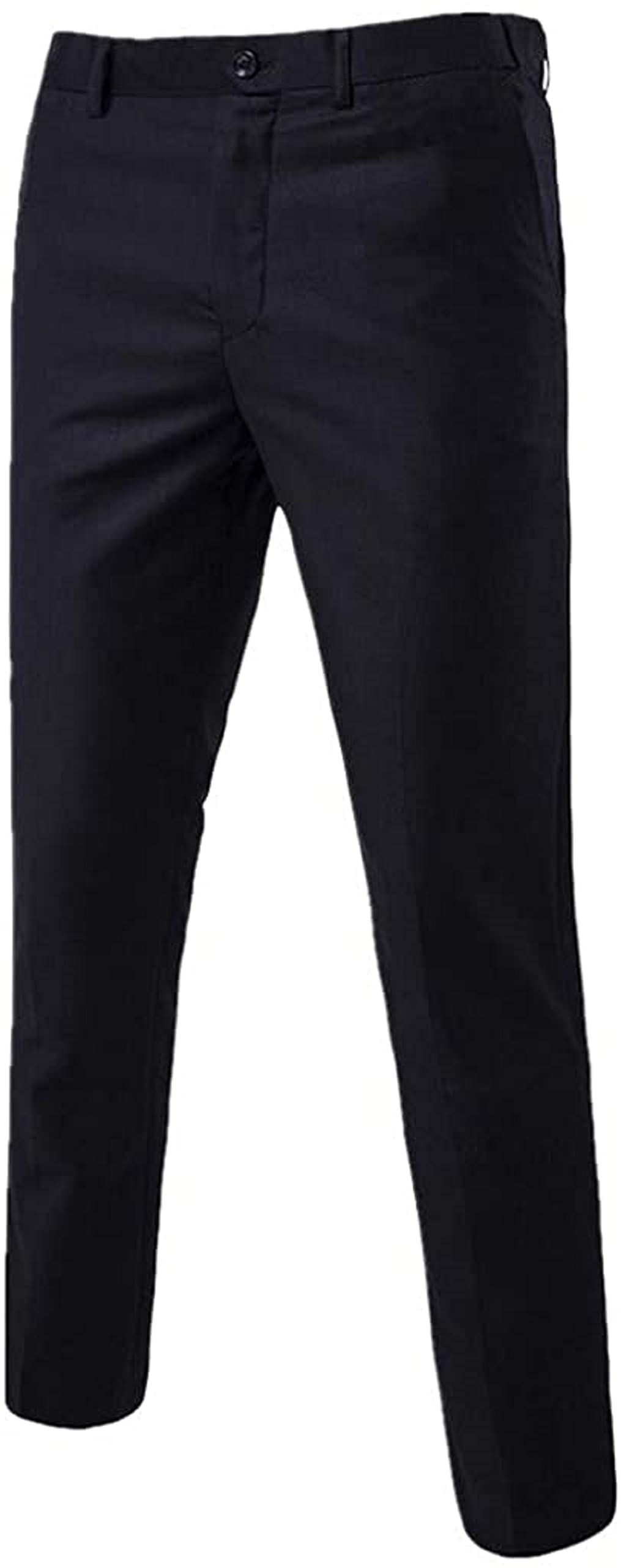 Hombre 3 piezas negro ajuste a medida traje completo elegante casual clásico boda slim fit negocios