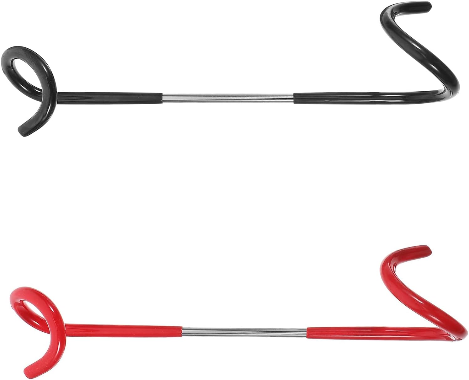 Didiseaon Camping Lamp Hook Hangers Metal S Shape Tent Light Hooks Heavy Duty 2pcs Black and Red for Outdoor Camping and Hiking Lantern Accessories