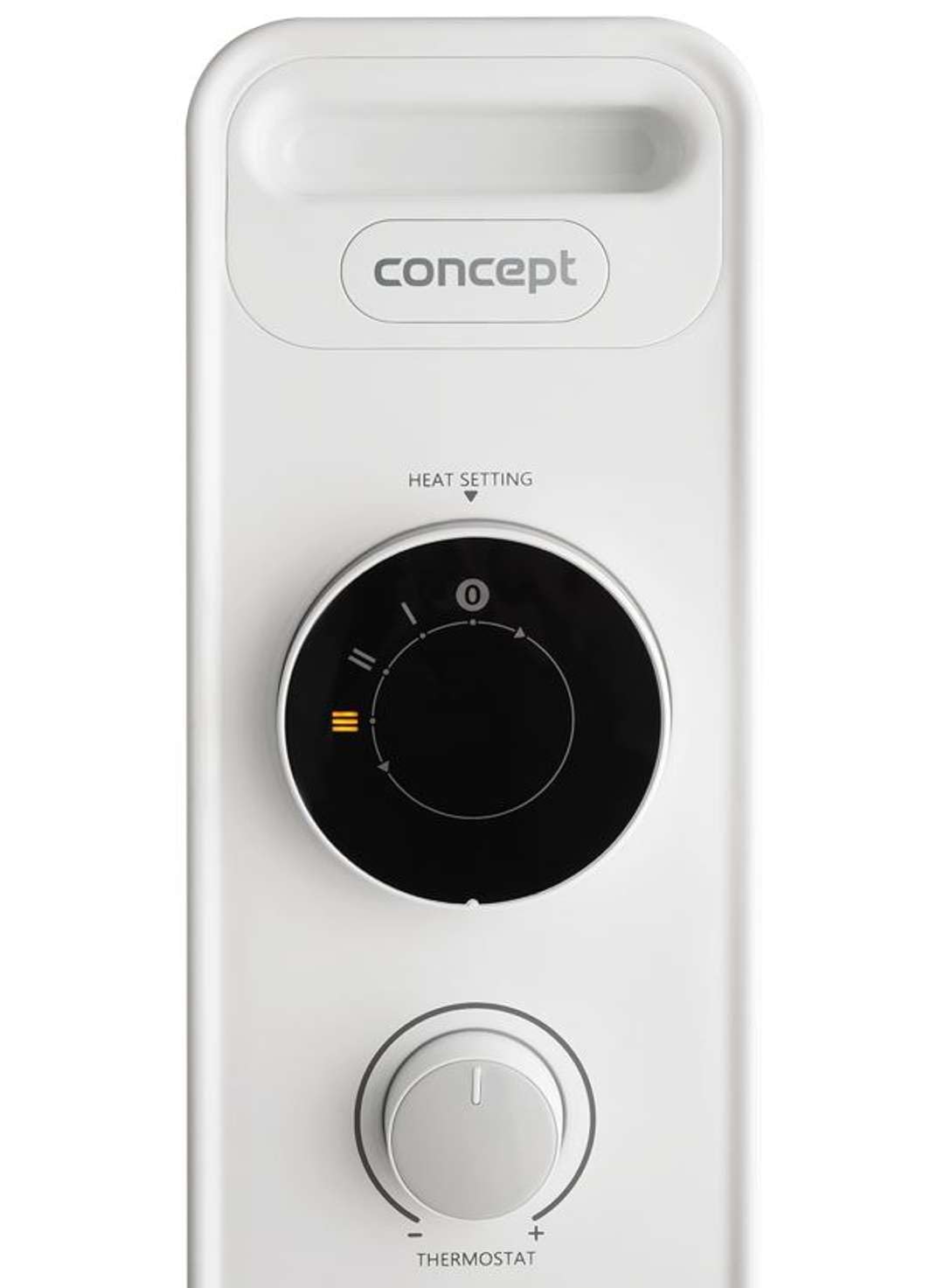 CONCEPT Hausgeräte RO3309 grzejnik olejowy, 3 stopnie ogrzewania, 9 żeber, ochrona przed przegrzaniem, ochrona przed zamarzaniem, 2000 W, biały
