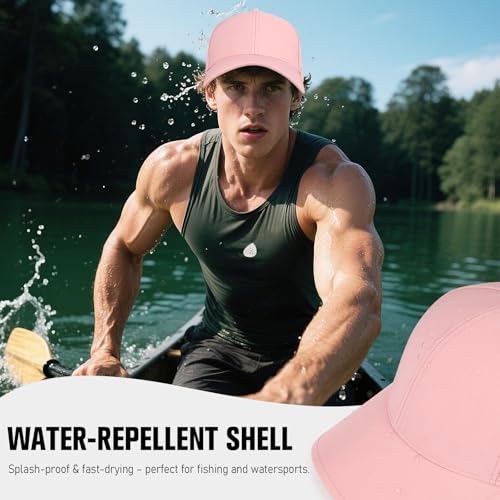 Image of AOPREL Baseball Cap Breathable Mesh Golf Hat Quick Dry Adjustable Baseball Hats for Men and Women Sport Running Workout