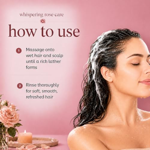 Image of Ginger Lily Farms Botanicals Shampoo, 128oz /4pk, Whispering Rose | 100% Vegan & Cruelty-Free | Moisturizing Shampoo for All Hair Types | Refill Size