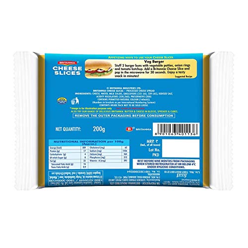 Image of Britannia Cheese Slices, 200g Pack