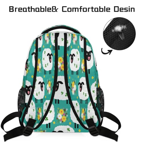 Mochila de viaje para mujeres y hombres que alivia el peso de laptops de 15.6 4