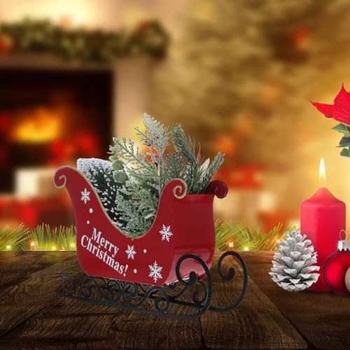 Traîneau de Noël Gatuida objet déco table intérieur fête maison originale - 8