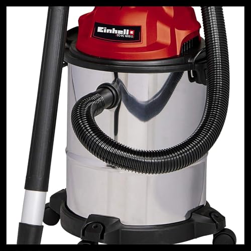 Einhell Nass-Trockensauger TC-VC 1815 S (1.250 W, 15 Ltr.-Edelstahlbehälter, 36 mm-Schlauchsystem,...