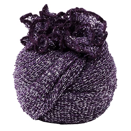 Maxi châle myrtille scintillant le cadeau femme idéal et doux