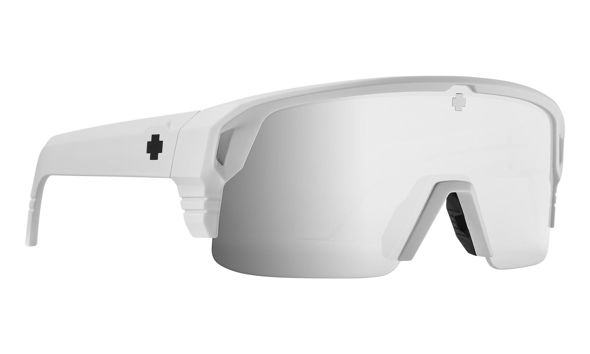 Spy Optic Monolith 5050, Cylindrical Shield Semi-rimless Sunglasses, Color and Contrast Enhancing Lenses