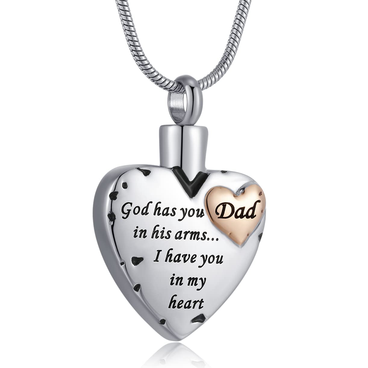 Heart Urn Necklace for Ashes Women Men Cremation Jewelry for Ashes Cremation Necklace In Memory of Loved One Grandpa Grandma Dad Mom Uncle Aunt
