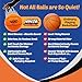 NERO SPORT Ninja Silent Basketball- Soft Foam Indoor Basketball Size 3 (7 inches) | Soundless for Quiet Dribbling and Indoor Training (Ball in Bag)