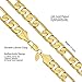 Lifetime Jewelry 11mm Figaro Chain Bracelet Men and Women 24k Real Gold Plated (9)