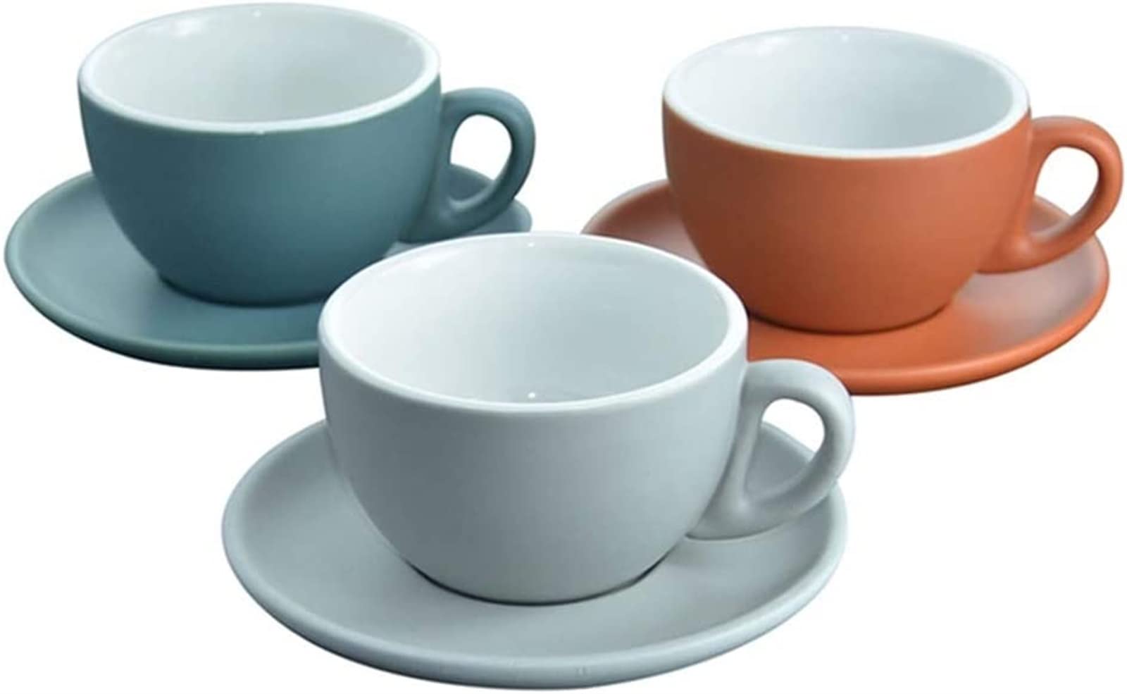 Tazze da caffè Tazza, Tazze da tè e piattino, Set di piattini for Tazze da caffè con stuoia in Stile tè Latte Tazza da caffè in Ceramica Tazza da Ghirlanda Professionale (Colore : A)