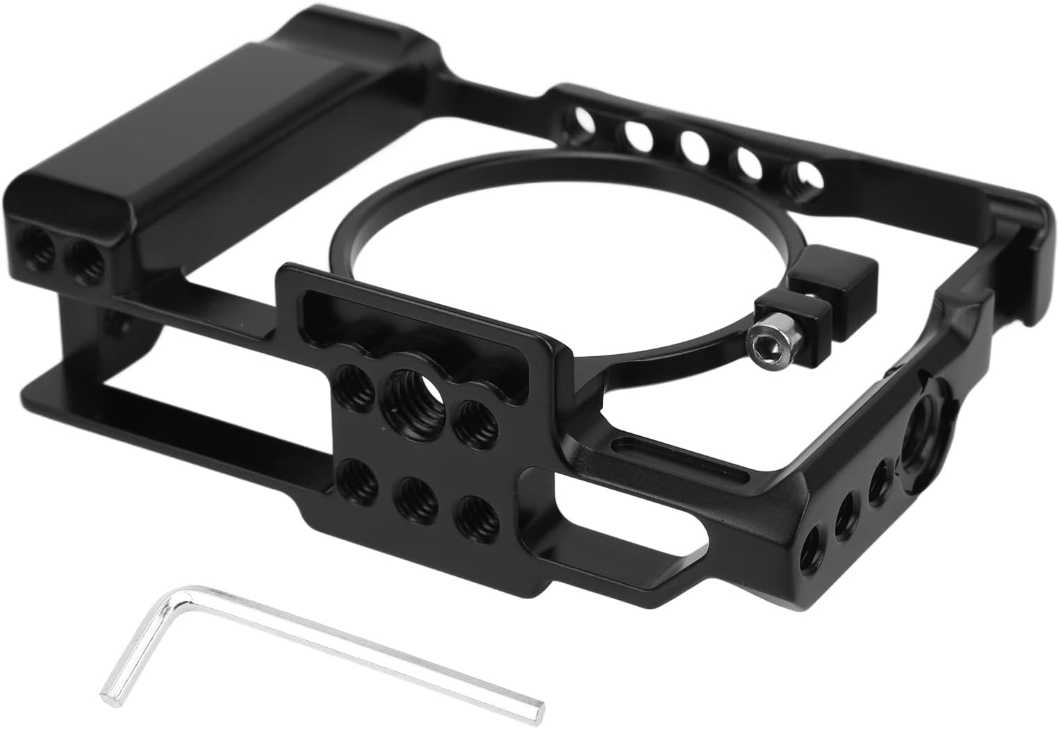 Camera Cage Rig Protective Case Fittings Secure Durable Lightweight Aluminum Alloy Compatible with RX100 M7 M6 for Professional Photography Videography
