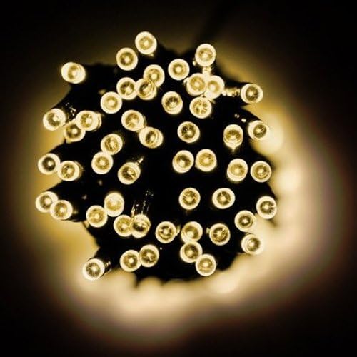 Solar Powered LED String Light, Ambiance Lighting, 55ft 17m 100 LED Solar Fairy String Lights for Outdoor, Gardens, Homes, Christmas Party (Warm White)