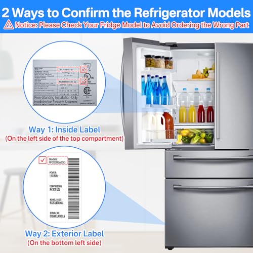 DA97-12650A-Door-Shelf-Bin-Right-Side-for-Samsung-Refrigerator-Door-Shelf-Replacement-for-Samsung-RF263beaesr-RF261beaesr-RF260beaesr-Door-Bin-for-Samsung-Fridge-Door-Shelves-With-5-Fridge-Magnets