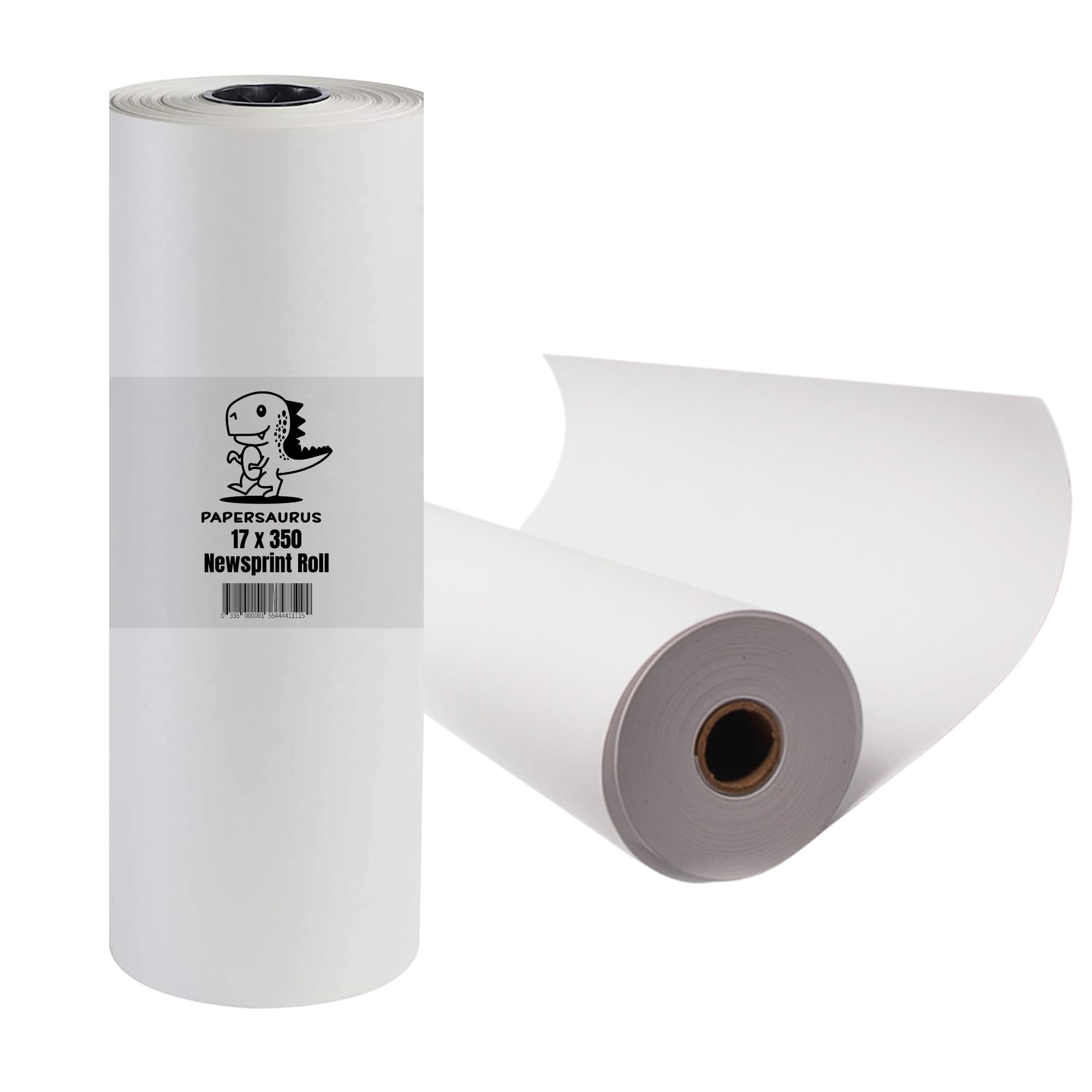 Papersaurus Newsprint Packing Paper Roll - Perfect for Moving, Packing, and Shipping - 17 Inch x 350 Feet
