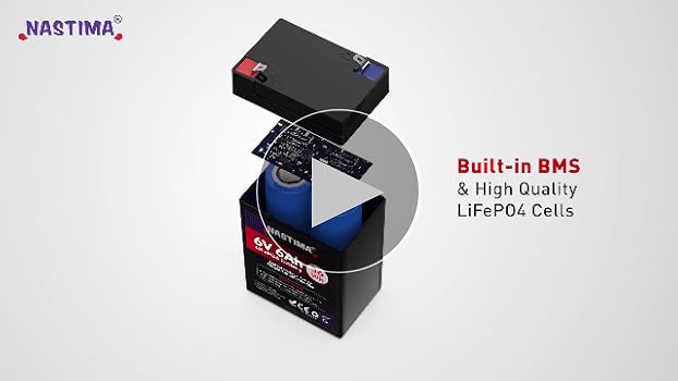 Amazon.com: NASTIMA 6V 6Ah LiFePO4 Battery, 2000+ Cycles