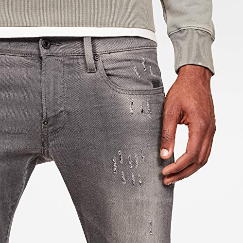 G-STAR Herren Revend Skinny Jeans, Grau (lt Aged Destroy 51010-6132-1243), 28W / 34L 6