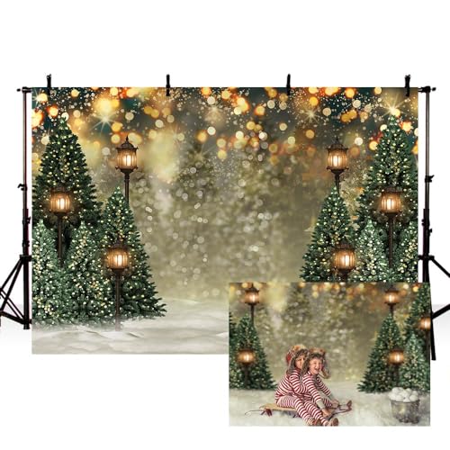 - Albero di Natale invernale con fiocco di neve 2.4 x 1.8 m colore: verde