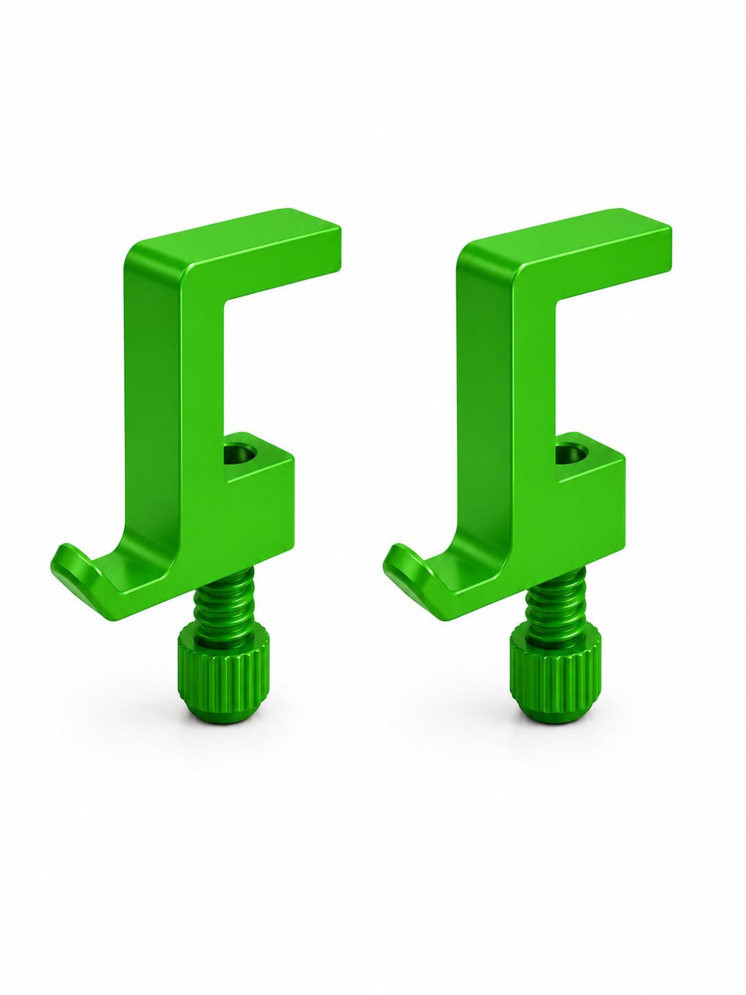 Desk Clamp Hook for Headphones, Bags, Cables & Accessories | Adjustable Table Edge Hanger | Multi-Purpose Desk Organizer Hook | Strong Clamp Design | Green (2)-image-30