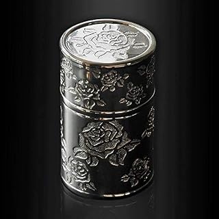 Slivy European Exquisitely Carving Jewellery Organizer, Cylinder Metal Jewelry Box Treasure Chest Box, Vintage Zinc Alloy Trinket Case Earrings/Necklace/Ring Holder, Keepsake Storage Box
