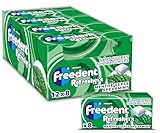 FREEDENT REFRESHERS - Chewing Gum Sans Sucre - Goût Menthe Verte - 12 Paquets de 8 Dragé...