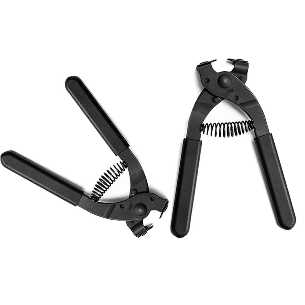 WUTA Punzón de cuero mano pinzas silenciosas de acero al carbono Punzón herramientas diamante punzonadora para cuero (4 mm 2+4 dientes)