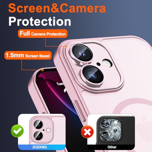 Image of for iPhone 16 Case with Privacy Screen Protector, Pink