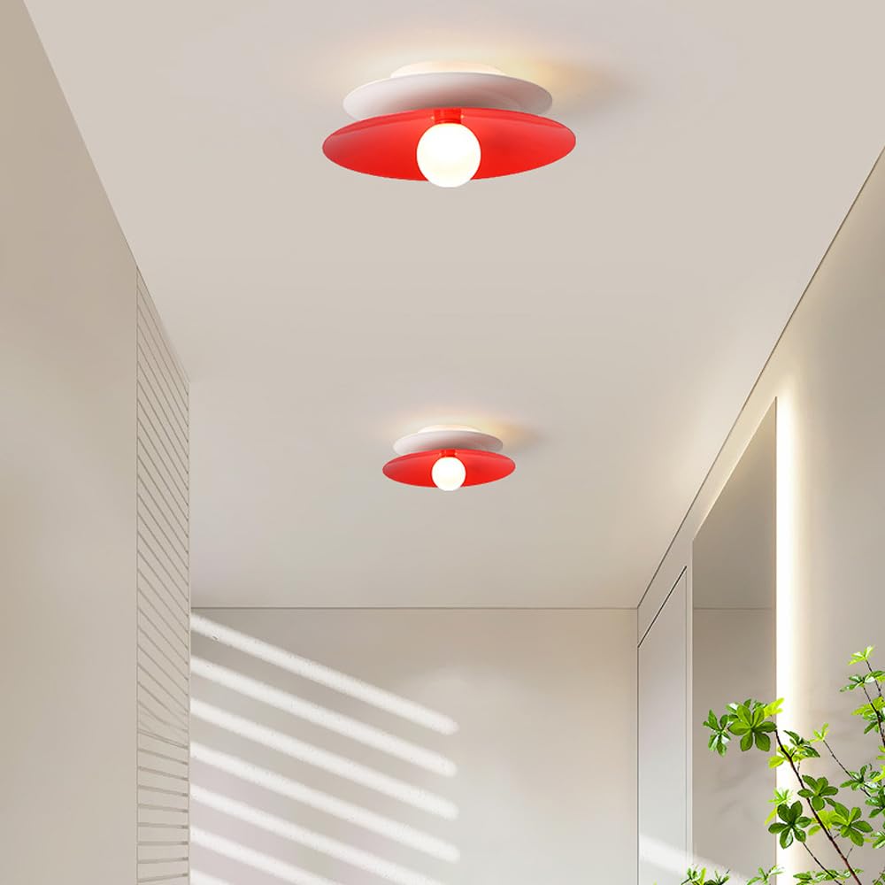 Lampa sufitowa do przedpokoju, balkonu, mała kreatywna, minimalistyczna, okrągła lampa sufitowa, 4000K do montażu podtynkowego, okrągła akrylowa lampa sufitowa do szatni, wyspy kuc