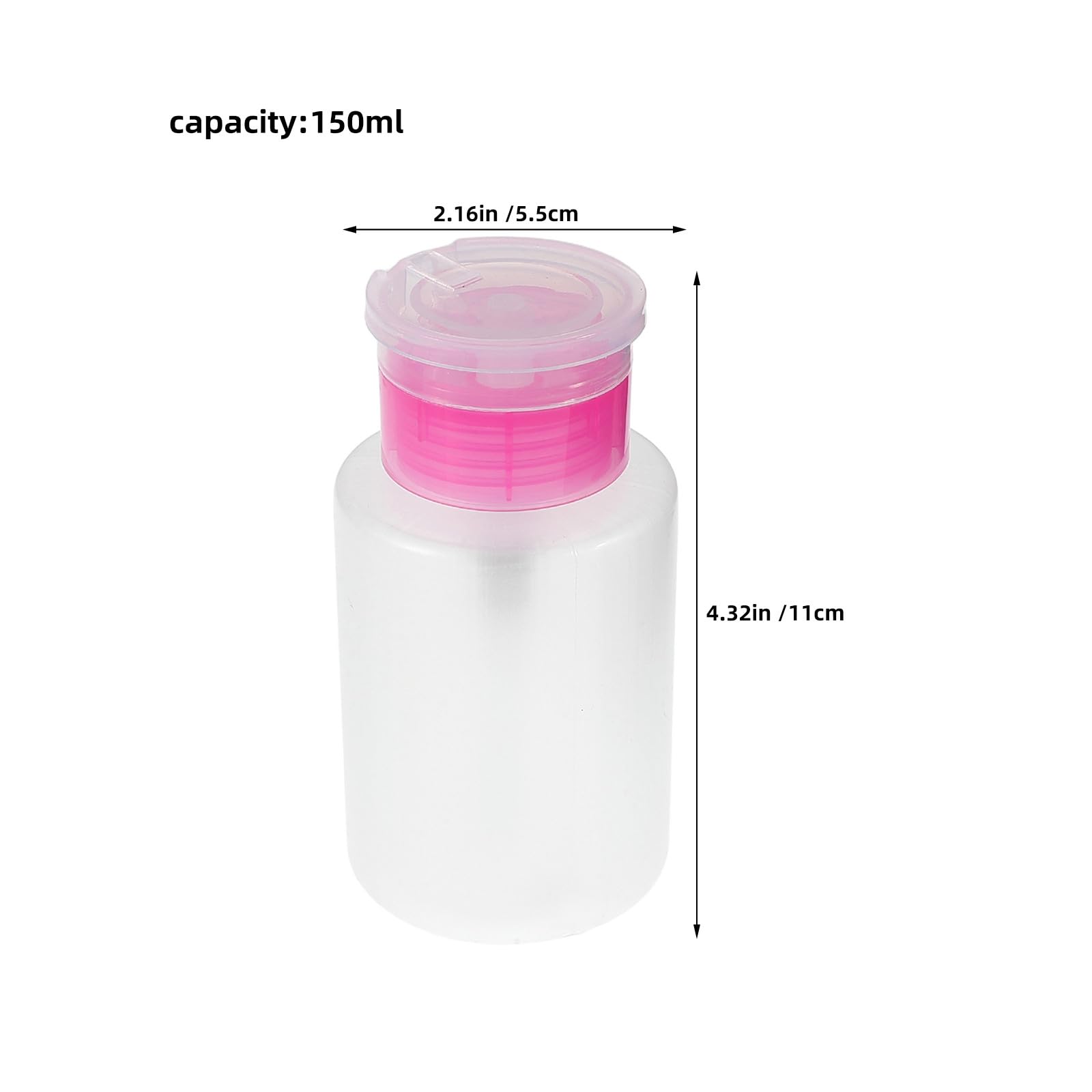 OUNONA 10 flaconi a pompa per fondotinta: 150 ml, portatili, per lavaggio a mano, dispenser a pompa per manicure, liquidi e trucco