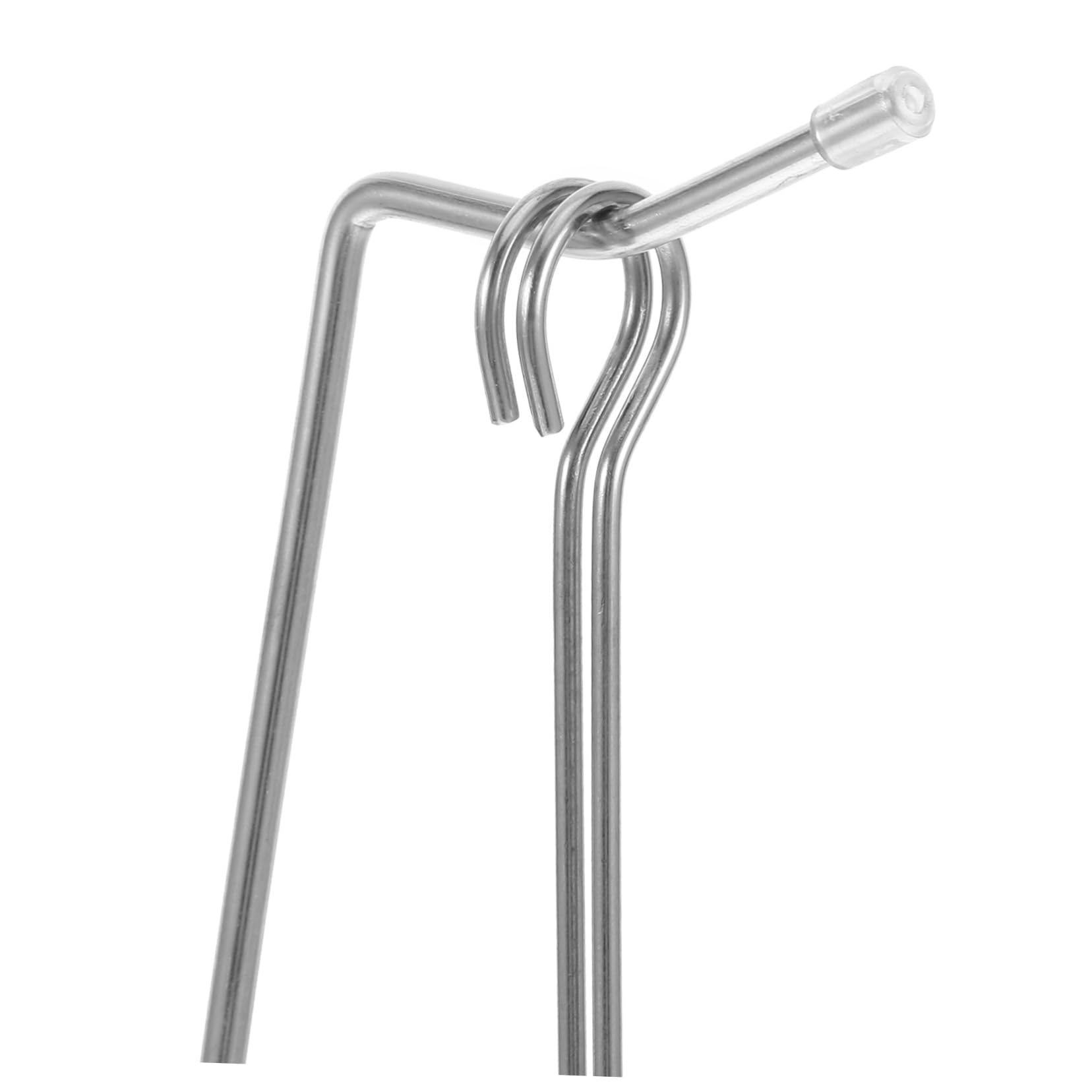 Grillspießhalter 1 Satz aus Edelstahl, Formstabil für Grillen | Metallgestell zum Aufhängen, Leicht zu Reinigen, für Picknicks im Freien