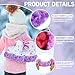 RoundFunny Ice Skate Blade Covers,Winter Skate Guards Figure Hockey Blade Cover for Girls Boys Winter Gift(Small,Purple)