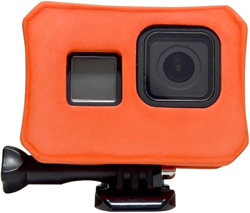 Floaty Case - Flotador para GoPro Hero 8 Negro, Carcasa Flotante Antihundimiento Marco Flotador Accesorio de Deportes Acuáticos - Naranja
