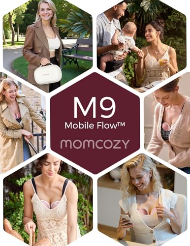 Momcozy Sacaleches Manos Libres Mobile Flow | M9 Mejorado, Eléctrico y Controlado por App, Múltiples Modos & 15 Niveles, Sacaleches Portátil, 24 mm - imagen 9