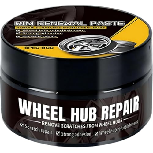Tire Cleaner & High Gloss Shine with Scratch Remover Coating 80g Durable Scratch-Resistant Tire Protectant and Wheel Polish for Car Truck Motorcycle RV Marine & ATV Detailing