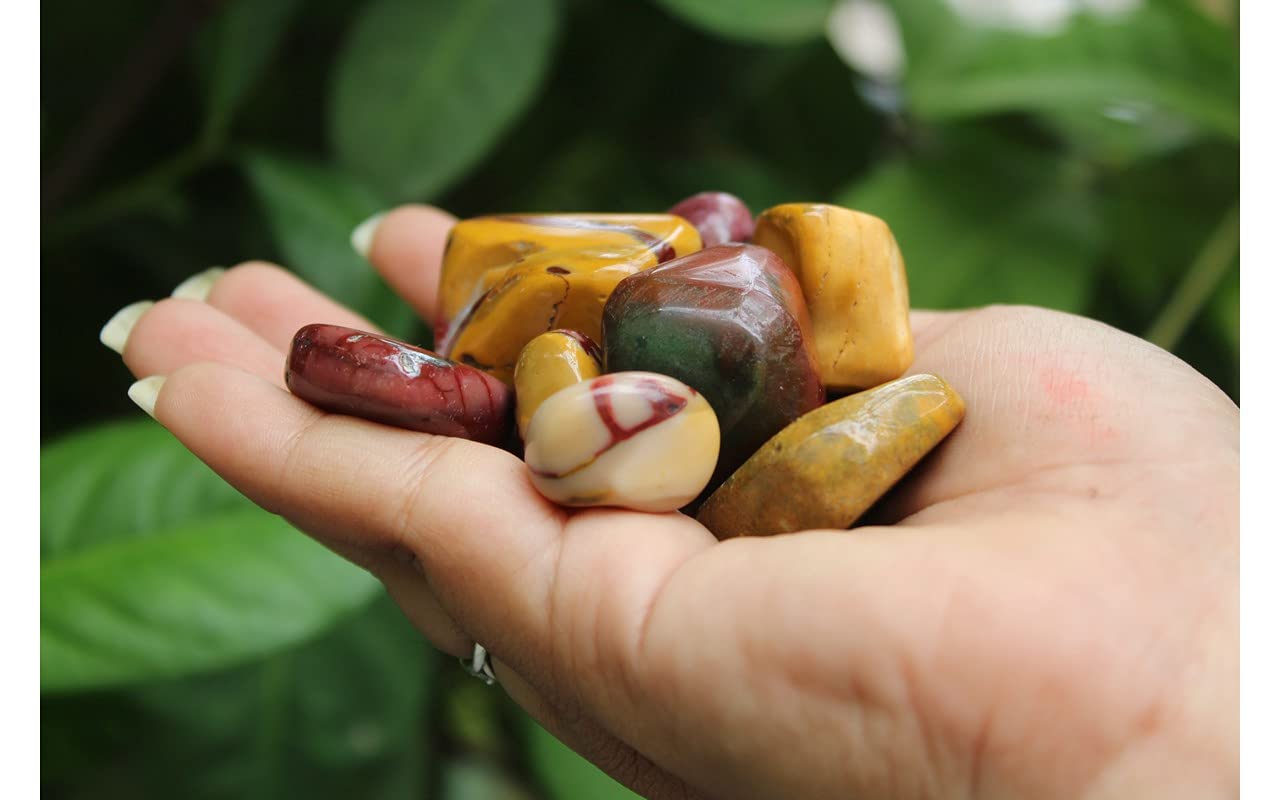 Amazon.com: Jet Mookaite Jasper Tumbled Stone (100g) – Natural