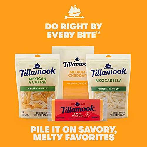 Tillamook Farmstyle Thick Cut Mozzarella Shredded Cheese, 8Oz #TOP6