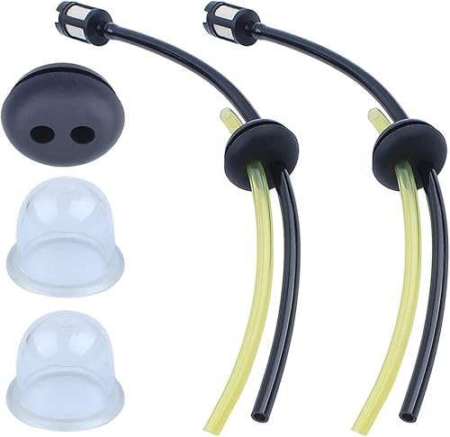 Adefol Línea de combustible 2 agujeros de arandela para Honda GX31 GX35 GX35NT GX22 GX25 GX25N GX25NT GX25T repuesto con filtro de cebador kit de