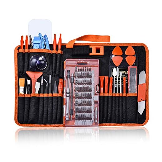 GANGZHIBAO 90pcs Electronics Repair Tool Kit Professional, Precision Screwdriver Set Magnetic for Fix Open Pry Cell Phone, Apple iPhone, Computer, PC, Laptop, Tablet, iPad, Mac book with Portable Bag