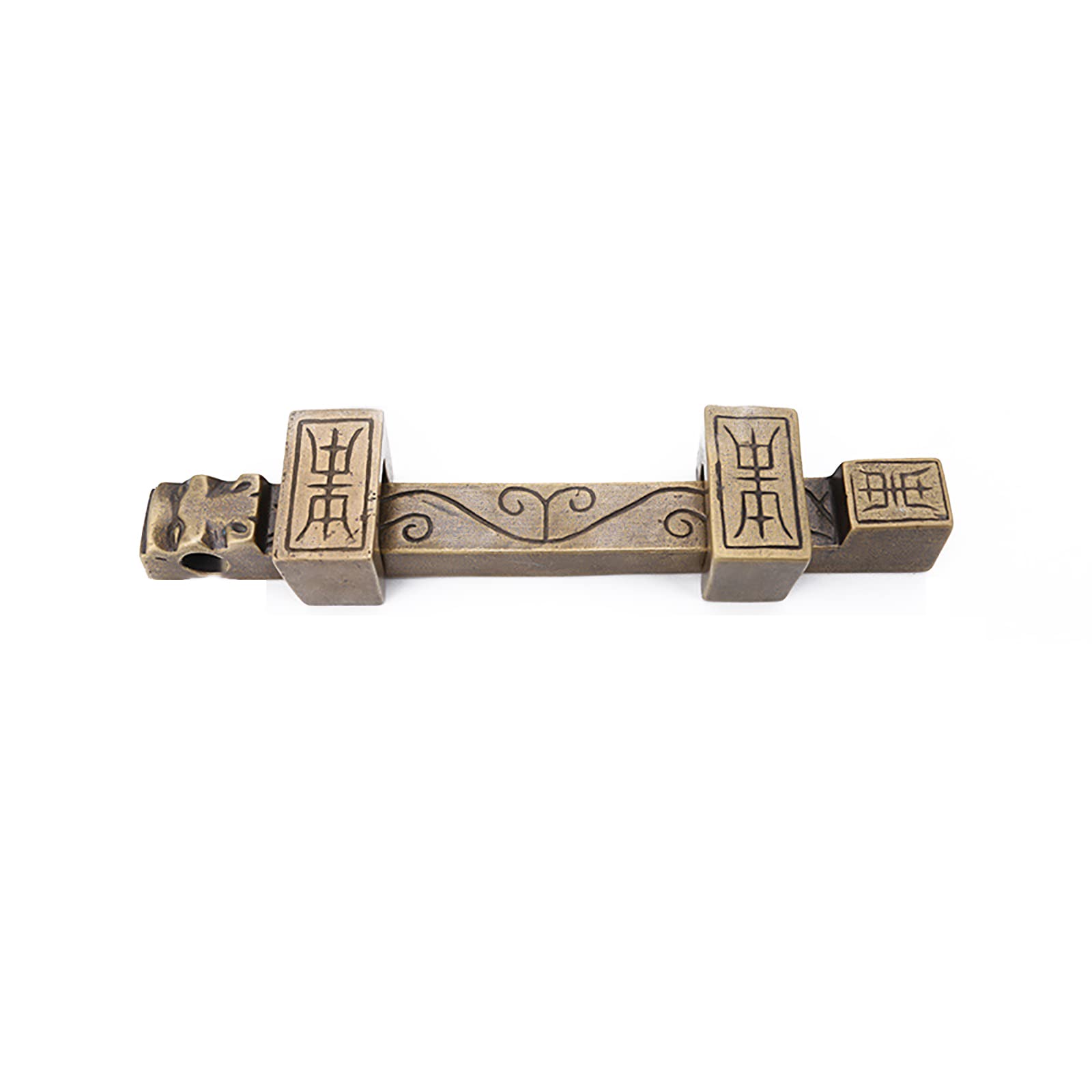 Cgjsefh One Color Door Latch, Barrel Bolt Latch Antique Slide Brass Sliding Lock For Door Brushed Finish(28Cm)