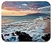 Wailea Makena Beach Maui Hawaii Beautiful Sunset Sea Waves Clouds Mouse Pad Mat