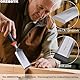 GREBSTK 50 mm Breite Meißel Holz Meißel für Holzbearbeitung CR-V Stahl Schräge Kante Bank Meißel Bequeme Extra Große PVC High Impact Griff